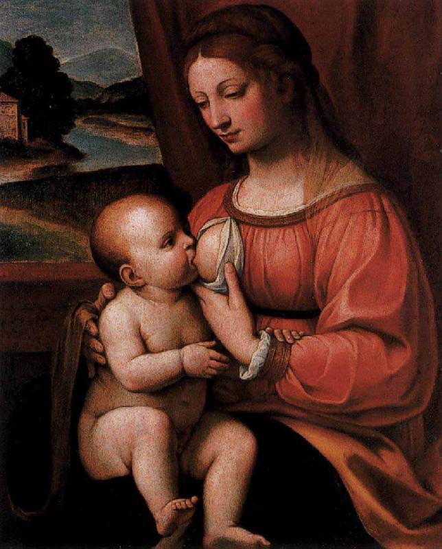 Bernadino Luini Nursing Madonna oil painting picture